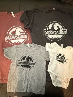 Family Matching Jurrasic park Dinosaur Shirt